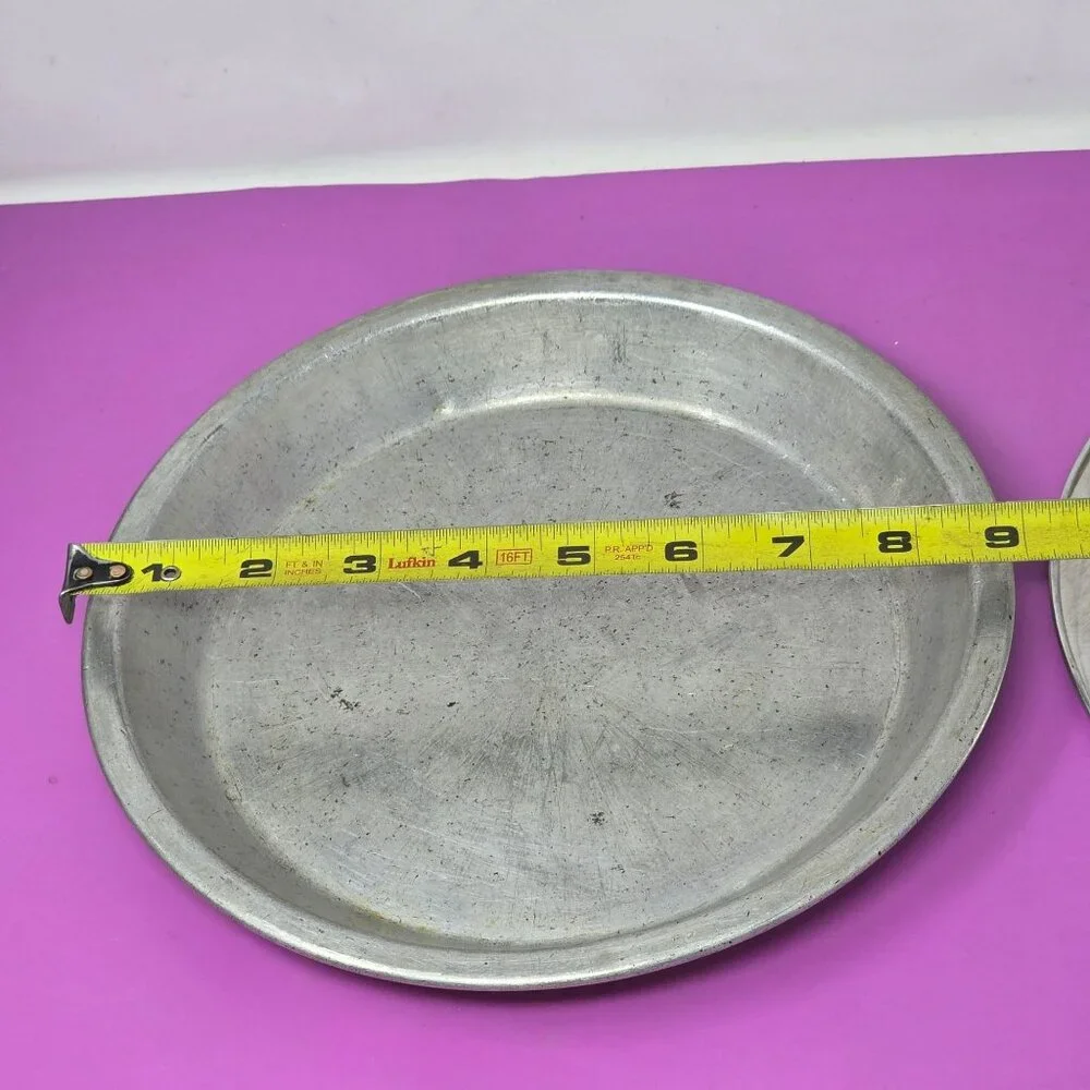 Vintage Wear-Ever Aluminum‎ Pie Tin Fluted Scalloped & Plain Made In USA